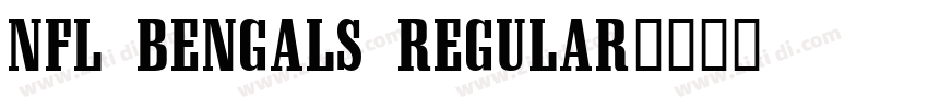 NFL Bengals Regular字体转换